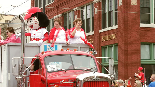 Rosie Red from Reds Opening Day in Cincinnati, Ohio