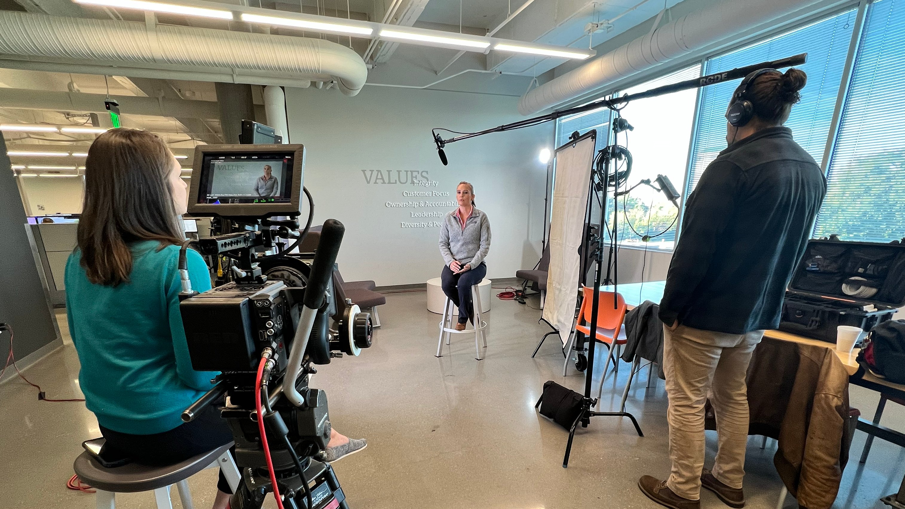 Behind the Scenes of an Informational Video Shoot