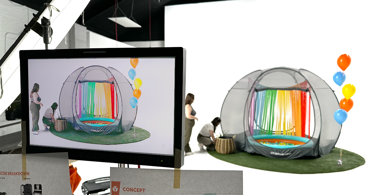 Studio Shoot Set Styling for Outdoor Product Video