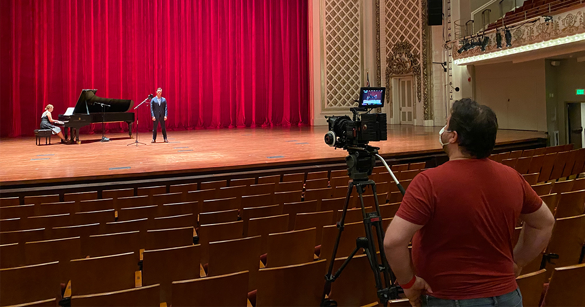 On location at Cincinnati Music Hall